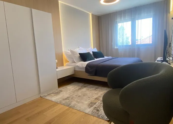Апартаменты Shell Sky Luxury Penthouse With Private Pool Задар